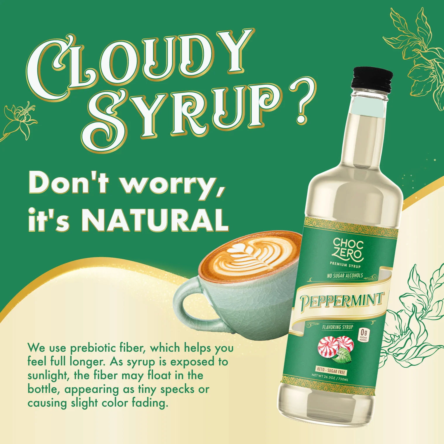 Sugar Free Peppermint Coffee Syrup - Image 4