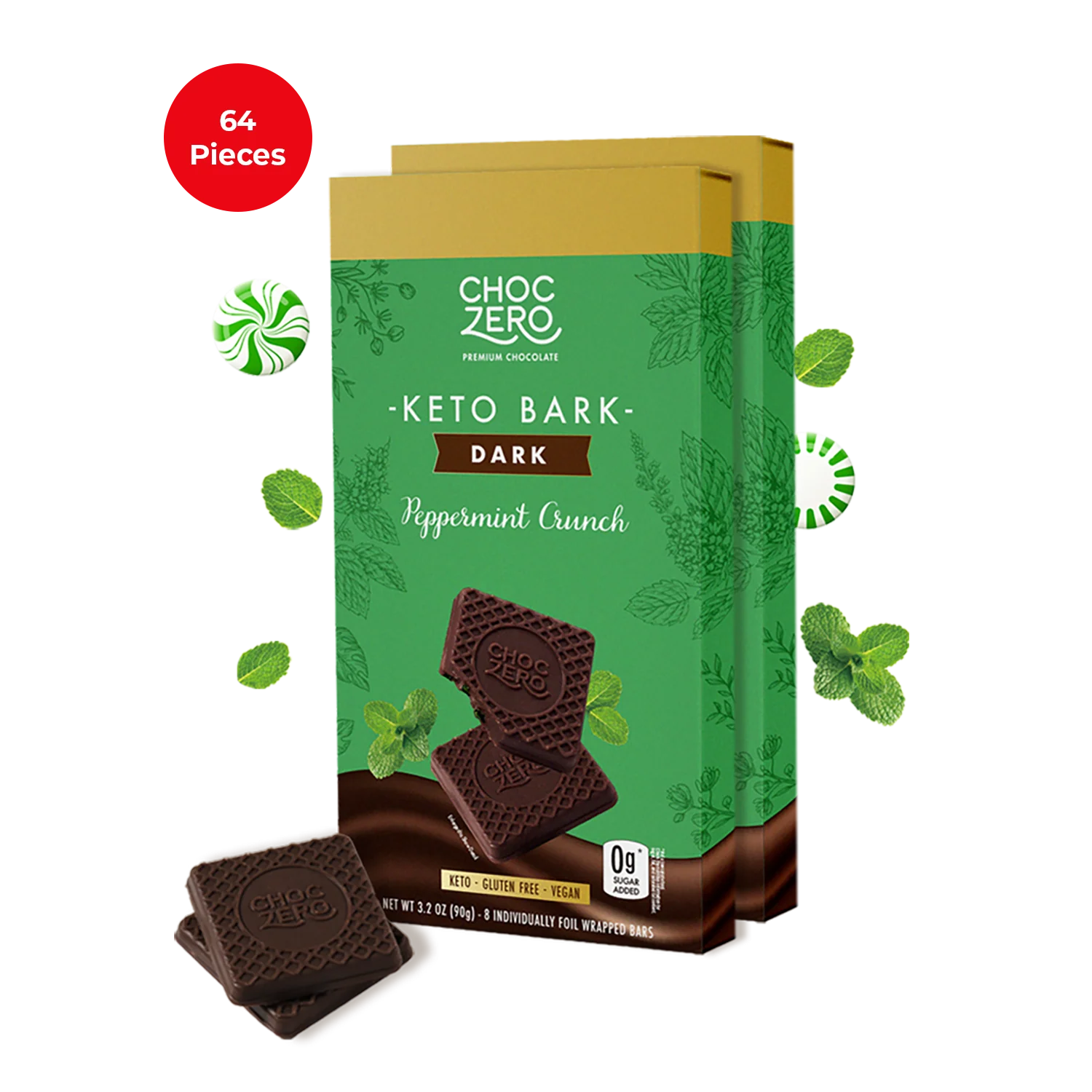 Dark Chocolate Peppermint Keto Bark - Image 3